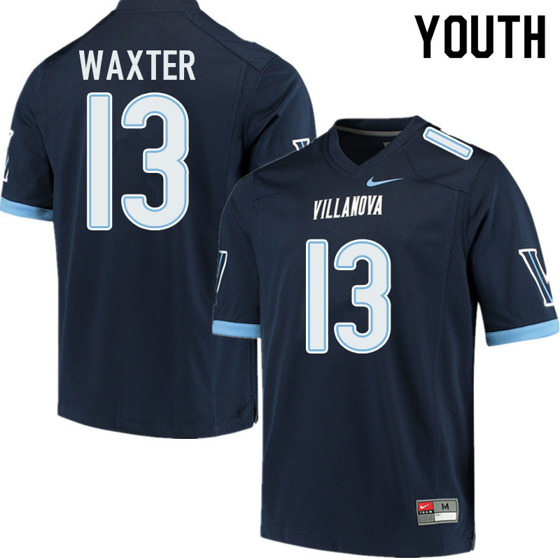 Youth #13 Isas Waxter Villanova Wildcats College Football Jerseys Sale-Navy